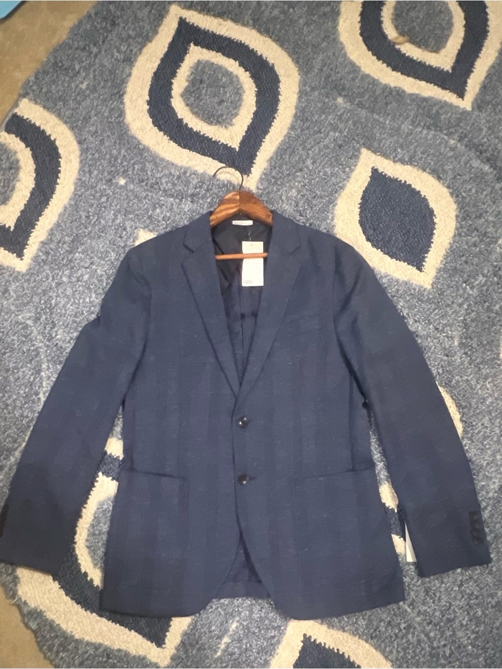 Nordstrom Men's Dark Navy Two-Button Sport Coat